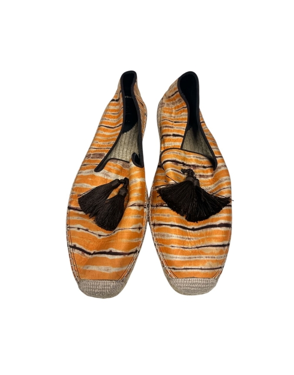 Christian Louboutin Other - Christian Louboutin Orange Multi Color Espadrille Size Euro 45